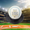 Custom Ring Bearer-Big Job-Full-Size Baseball-Wedding Party-Gold Rings