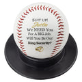 Custom Ring Security-Big Job-Full-Size Baseball-Wedding Party-Gold Rings