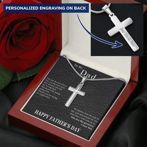 Fathers Day Gift From Daughter Engraving Leather Look-- Sentimental Dad Gift from Daughter, Dad Birthday Gift from Daughter,
