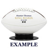 Custom Ring Bearer Mini-Size Football-Wedding Party Ring Security